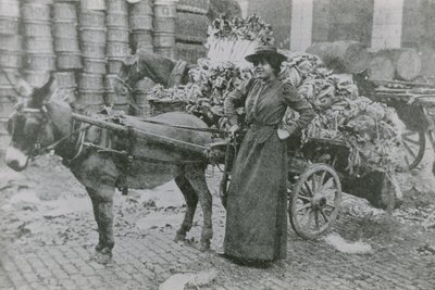 A Woman Flower Seller by English Photographer